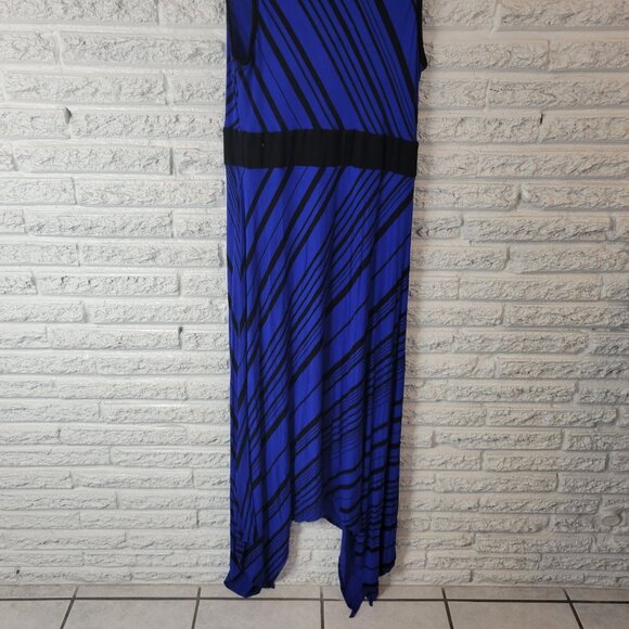 Apt 9 Womens Dress 1X Plus Sheath Sleeveless Blue Black Stripe STR78XE - Picture 8 of 11